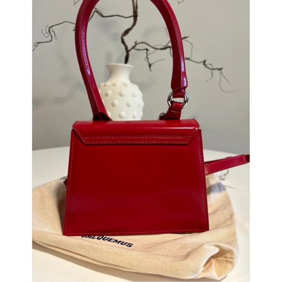 Jacquemus Le Chiquito Moyen red boucle bag - Picture 2 of 3